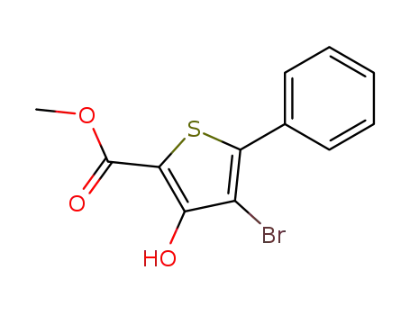 2-Thiophenecarboxylic acid, 4-bromo-3-hydroxy-5-phenyl-, methyl ester