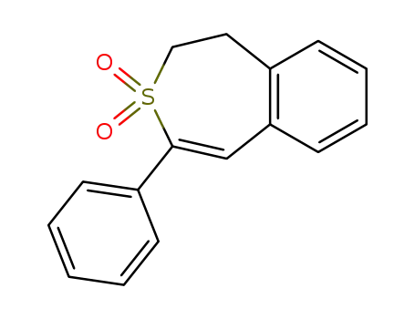 Molecular Structure of 82960-06-3 (3-Benzothiepin, 1,2-dihydro-4-phenyl-, 3,3-dioxide)