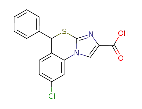 8-Chloro-5-phenyl-5H-4-thia-3,9b-diaza-cyclopenta[a]naphthalene-2-carboxylic acid