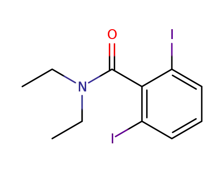 Molecular Structure of 97567-50-5 (Benzamide, N,N-diethyl-2,6-diiodo-)
