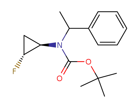 Carbamic acid, (2-fluorocyclopropyl)(1-phenylethyl)-, 1,1-dimethylethyl
ester