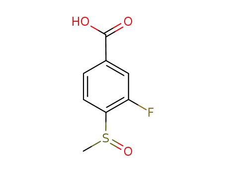 Benzoic acid, 3-fluoro-4-(methylsulfinyl)-
