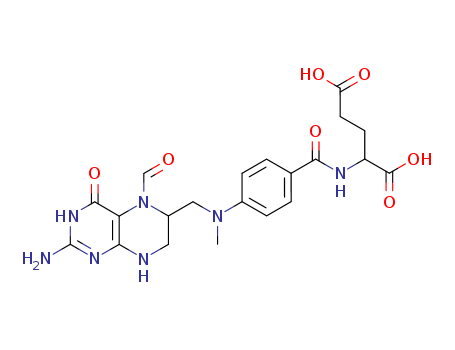 2-[[4-[(2-amino-5-formyl-4-oxo-1,6,7,8-tetrahydropteridin-6-yl)methyl-methyl-amino]benzoyl]amino]pentanedioic acid cas  80402-48-8