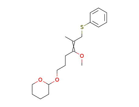 2H-Pyran,
tetrahydro-2-[[4-methoxy-5-methyl-6-(phenylthio)-4-hexenyl]oxy]-