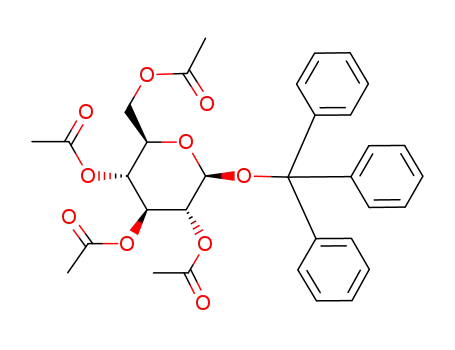 Trityl 2,3,4,6-tetra-O-acetyl-β-D-glucopyranoside