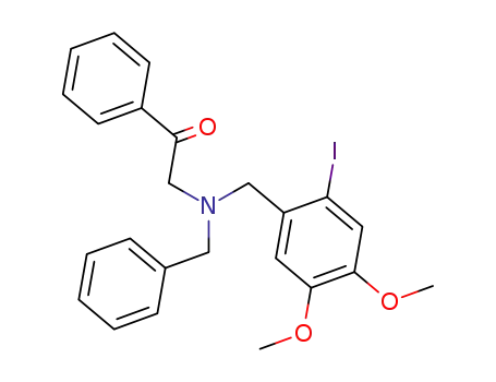 2-[Benzyl-(2-iodo-4,5-dimethoxy-benzyl)-amino]-1-phenyl-ethanone
