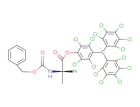 L-Alanine, N-[(phenylmethoxy)carbonyl]-,
4-[bis(pentachlorophenyl)methylene]-2,3,5,6-tetrachlorophenyl ester