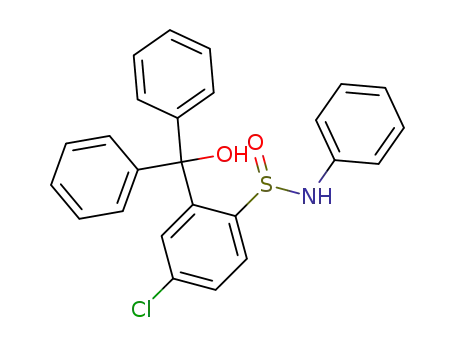 4-Chloro-2-(hydroxy-diphenyl-methyl)-benzenesulfinic acid phenylamide