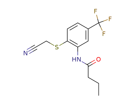 N-(2-Cyanomethylsulfanyl-5-trifluoromethylphenyl)-butyramide