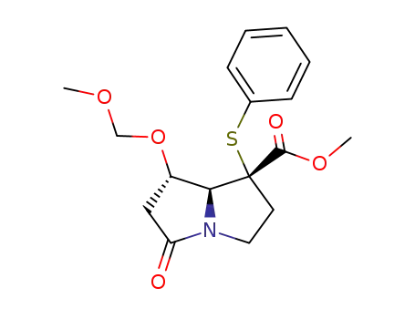 methyl (1RS,7S,8S)-7-methoxymethoxy-5-oxo-1-phenylthiohexahydro-1H-pyrrolizine-1-carboxylate