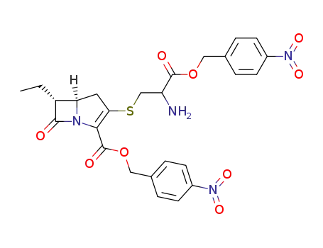 (5R,6R)-3-[2-Amino-2-(4-nitro-benzyloxycarbonyl)-ethylsulfanyl]-6-ethyl-7-oxo-1-aza-bicyclo[3.2.0]hept-2-ene-2-carboxylic acid 4-nitro-benzyl ester