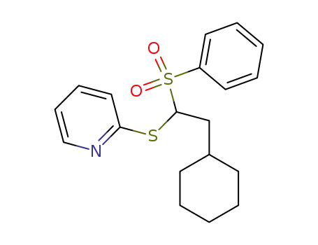 Pyridine, 2-[[2-cyclohexyl-1-(phenylsulfonyl)ethyl]thio]-