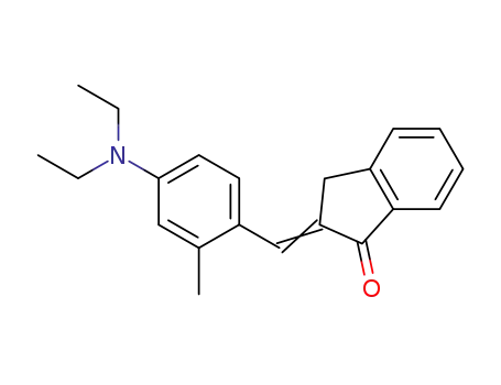 Molecular Structure of 71156-01-9 (2-[[4-(Diethylamino)-2-methylphenyl]methylene]-2,3-dihydro-1H-inden-1-one)