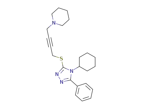 1-[4-(4-Cyclohexyl-5-phenyl-4H-[1,2,4]triazol-3-ylsulfanyl)-but-2-ynyl]-piperidine