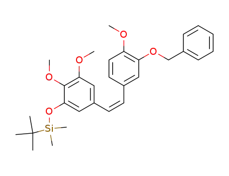 3-<(tert-butyldimethylsilyl)oxy>-3'-(benzyloxy)-4,4',5-trimethoxy-(Z)-stilbene