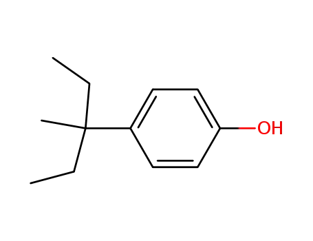 Molecular Structure of 30784-25-9 (4-(3-methylpentan-3-yl)phenol)