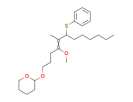 2H-Pyran,
tetrahydro-2-[[4-methoxy-5-methyl-6-(phenylthio)-4-dodecenyl]oxy]-
