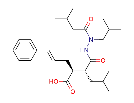 (E)-2(R)-[1(S)-(carboxy)-4-phenyl-3-butenyl]-2'-(isobutyl)-2'-(isopentanoyl)-4-methylvalerohydrazide