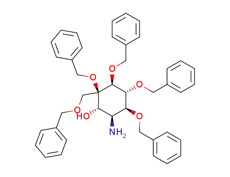 1L-2-amino-1,4,5,6-tetra-O-benzyl-4-C-bezyloxymethyl-2-desoxy-muco-inosite