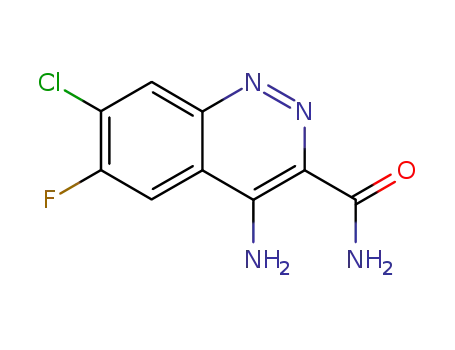 Molecular Structure of 159831-72-8 (4-amino-7-chloro-6-fluorocinnoline-3-carboxamide)