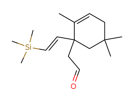 [2,5,5-Trimethyl-1-((E)-2-trimethylsilanyl-vinyl)-cyclohex-2-enyl]-acetaldehyde