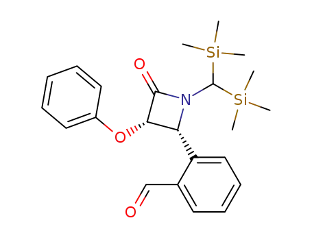 4-(2'-formylphenyl)3-phenoxy-1-<bis(trimethylsilyl)methyl>azetidin-2-one
