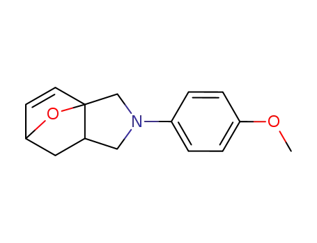 Molecular Structure of 17960-79-1 (1,3,3a,6,7,7a-Hexahydro-2-(4-methoxyphenyl)-3a,6-epoxy-2H-isoindole)