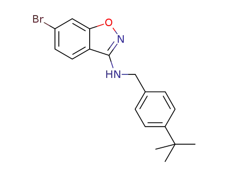 (6-bromo-benzo[d]isoxazol-3-yl)-(4-tert-butyl-benzyl)-amine