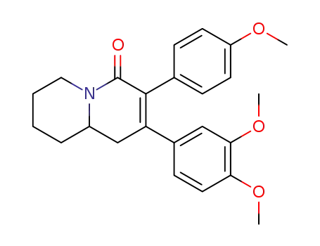 4H-Quinolizin-4-one,
2-(3,4-dimethoxyphenyl)-1,6,7,8,9,9a-hexahydro-3-(4-methoxyphenyl)-