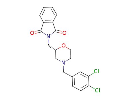 Molecular Structure of 610305-43-6 (2-[4-(3,4-Dichloro-benzyl)-morpholin-2-ylmethyl]-isoindole-1,3-dione)