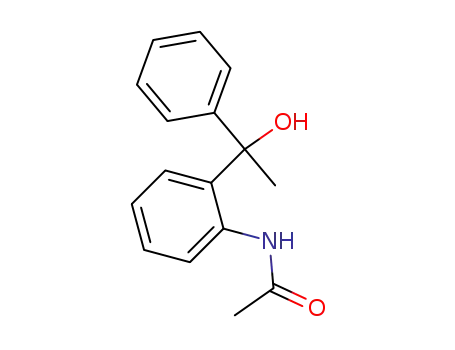 Molecular Structure of 89937-04-2 (Acetamide, N-[2-(1-hydroxy-1-phenylethyl)phenyl]-)