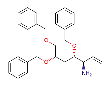 (1R,2S,4S)-2,4,5-Tris-benzyloxy-1-vinyl-pentylamine