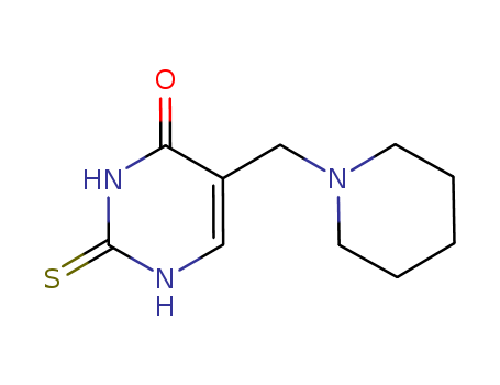 5-(1-piperidylmethyl)-2-sulfanylidene-1H-pyrimidin-4-one cas  5424-84-0