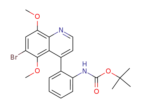 6-bromo-4-<2-(tert-butoxycarbonyl)amino>-5,8-dimethoxyquinoline