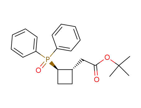 t-butyl trans-(2-diphenylphosphinyl)cyclobutylacetate