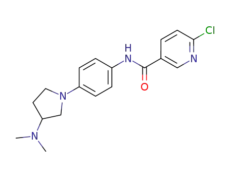 6-chloro-N-[4-(3-dimethylamino-pyrrolidin-1-yl)-phenyl]-nicotinamide
