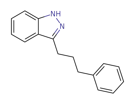 Molecular Structure of 89346-77-0 (1H-Indazole, 3-(3-phenylpropyl)-)