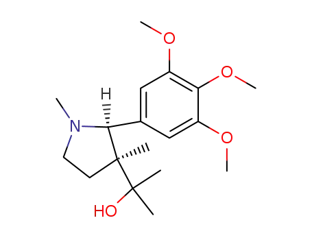 cis-3-(2-hydroxy-2-propyl)-1,3-dimethyl-2-(3,4,5-trimethoxyphenyl)pyrrolidine