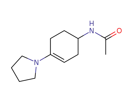 Molecular Structure of 102745-76-6 (N-(4-Pyrrolidinocyclohex-3-enyl)acetamid)