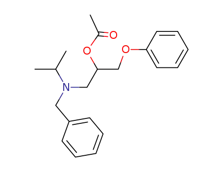 Molecular Structure of 80448-15-3 (1-(isopropylbenzylamino)-2-acetoxy-3-phenoxypropane)
