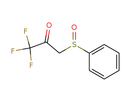 Molecular Structure of 100422-17-1 (2-Propanone, 1,1,1-trifluoro-3-(phenylsulfinyl)-)