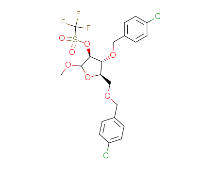 methyl 3,5-di-O-(4-chlorobenzyl)-2-(trifluoromethanesulfonyl)-D-arabinofuranoside