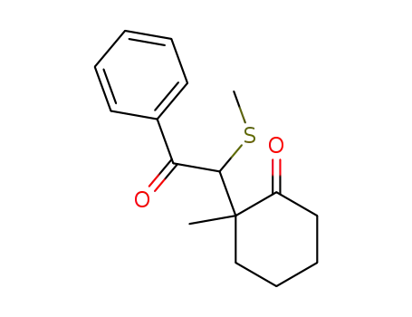 2-Methyl-2-(1-methylsulfanyl-2-oxo-2-phenyl-ethyl)-cyclohexanone