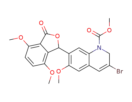 3-Bromo-7-(4,7-dimethoxy-3-oxo-1,3-dihydro-isobenzofuran-1-yl)-6-methoxy-2H-quinoline-1-carboxylic acid methyl ester