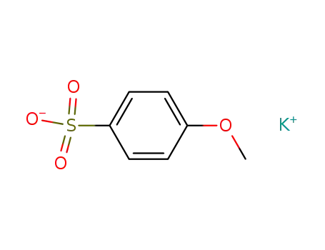 Molecular Structure of 10234-03-4 (Benzenesulfonic acid, 4-methoxy-, potassium salt)