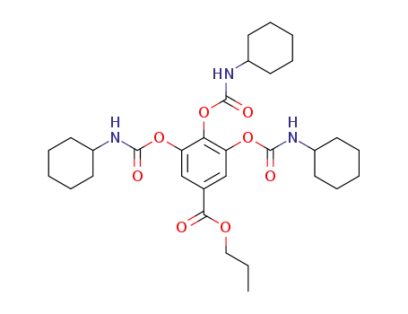 n-propyl gallate tri-N-cyclohexylcarbamate