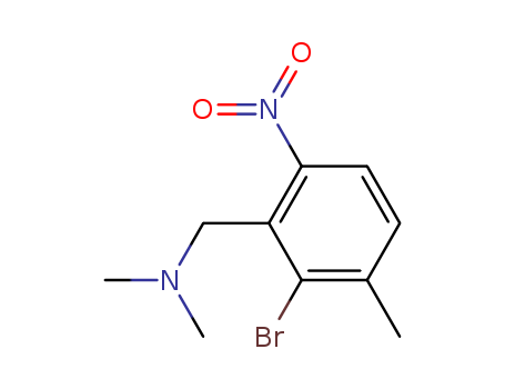 6-methyl-2-N,N-dimethylaminomethyl-3-nitro-bromobenzene