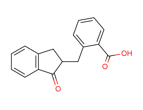 Benzoic acid, 2-[(2,3-dihydro-1-oxo-1H-inden-2-yl)methyl]-