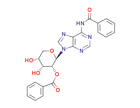 Benzoic acid (2R,3R,4R,5R)-2-(6-benzoylamino-purin-9-yl)-4,5-dihydroxy-tetrahydro-pyran-3-yl ester