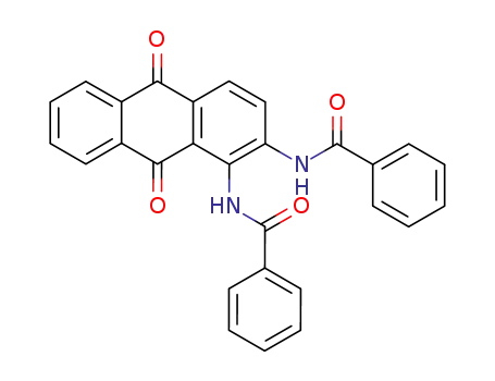 Molecular Structure of 56250-76-1 (Benzamide, N,N'-(9,10-dihydro-9,10-dioxo-1,2-anthracenediyl)bis-)